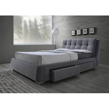 Schreffler upholstered deals storage platform bed